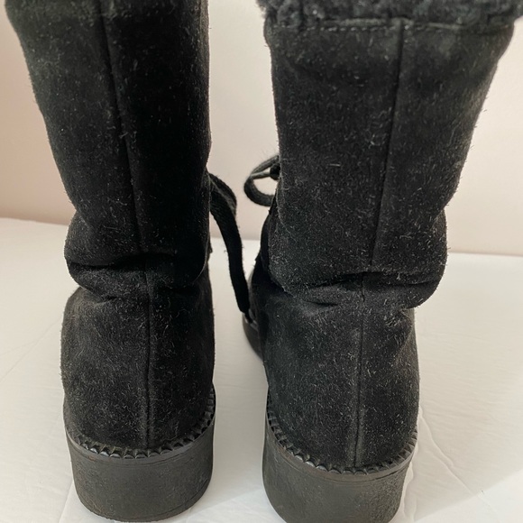 Browns women’s Suede Boots lace up Black - Picture 10 of 13